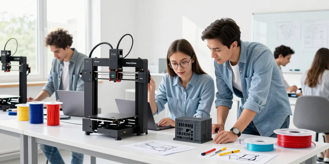 Discover the best value 3D printer in a vibrant workshop, showcasing collaboration and innovative 3D printing technology.