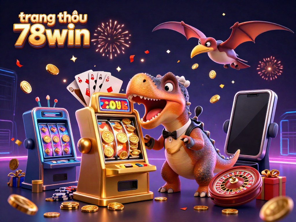 Enjoy thrilling action at trang chủ 78win with a pachycephalosaurus winning coins from slots