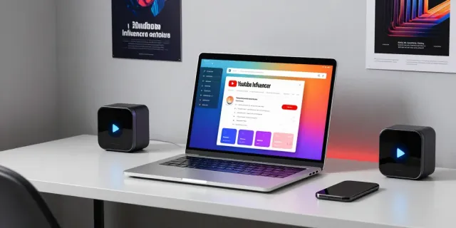 campagnes d’influence YouTube analytics in a modern digital marketing workspace.