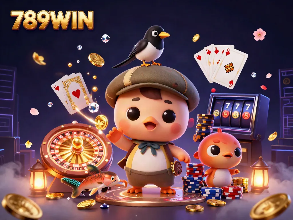 Engage with vibrant gaming elements at 789WIN, featuring exciting characters and thrilling casino action.