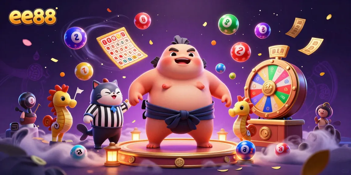 Experience the excitement of ee88 with a playful blowfish in a vibrant underwater casino scene.
