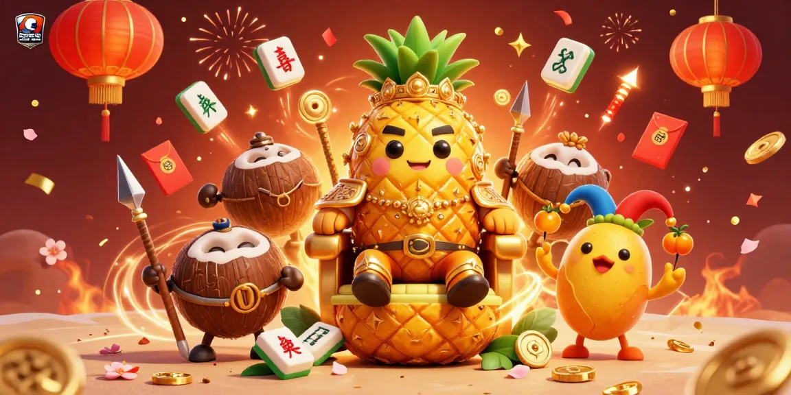 bóng đá hôm nay trực tiếp illuminates the vibrant scene at a beach casino, showcasing a golden pineapple king in a thrilling gambling atmosphere.