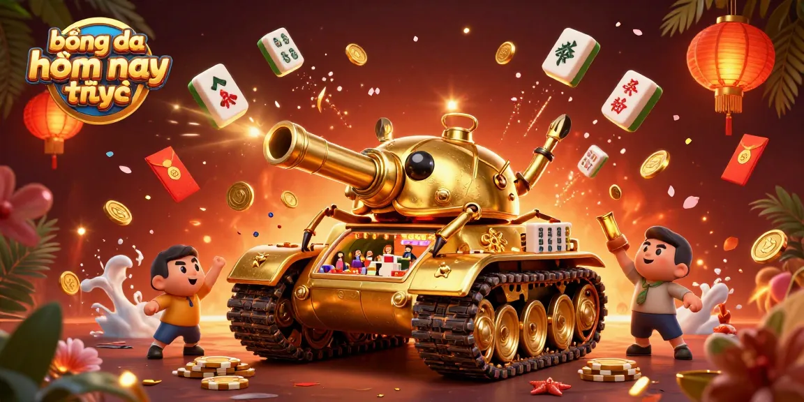 Engage in bóng đá hôm nay trực tiếp with vibrant 3D digital casino elements and lively colors.