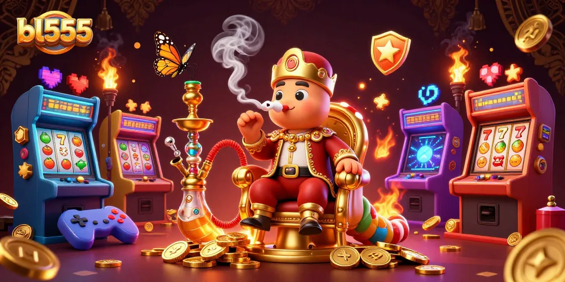 Experience thrilling gameplay at bl555 with a vibrant 3D illustration of casino excitement.