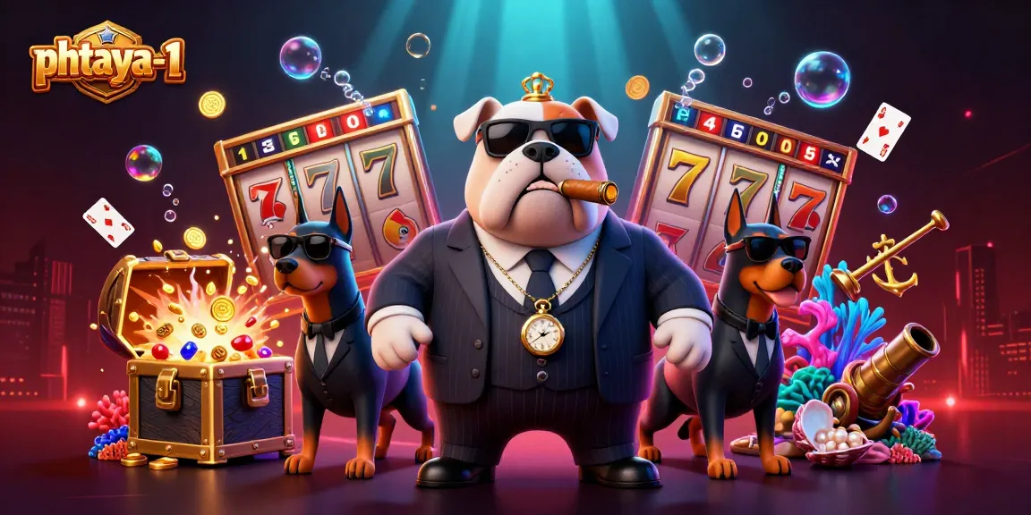 PHTAYA-1 showcases thrilling slot games with a dynamic gambling scene and vivid characters.