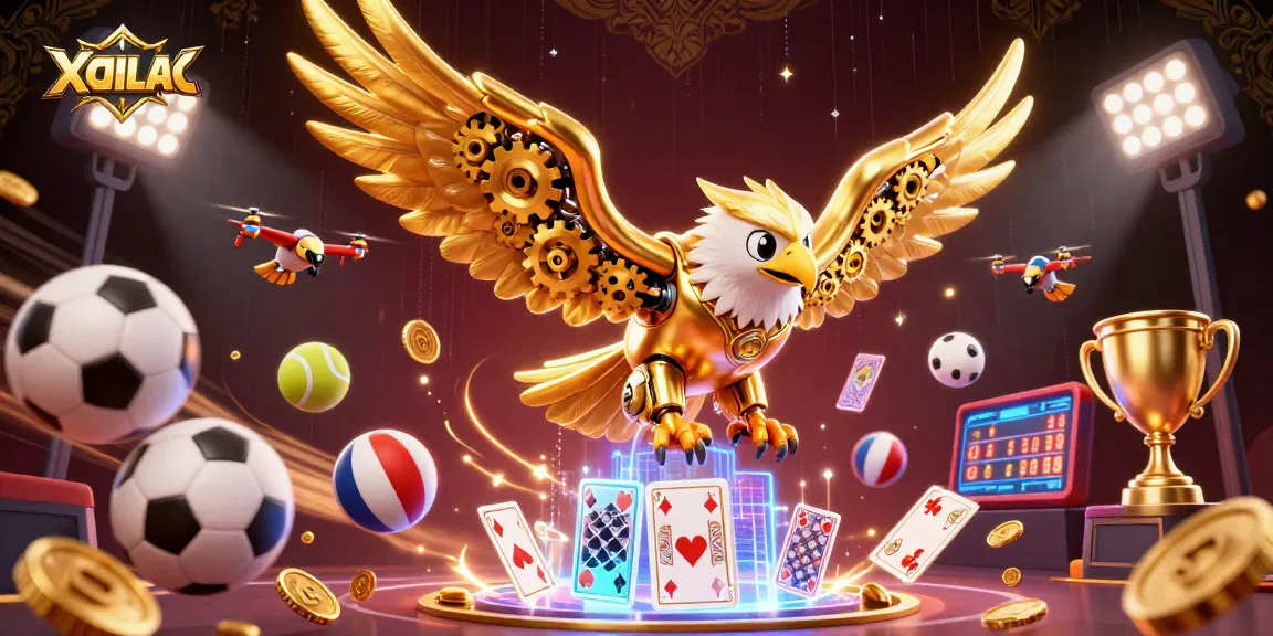 XOILAC enhances your betting experience with dynamic sports-themed design and rich visual elements.