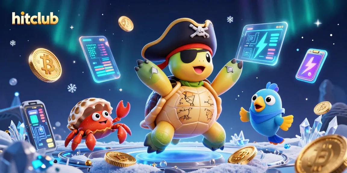 Win big with hitclub as the pirate turtle and friends reveal hidden treasures in a vibrant underwater casino.