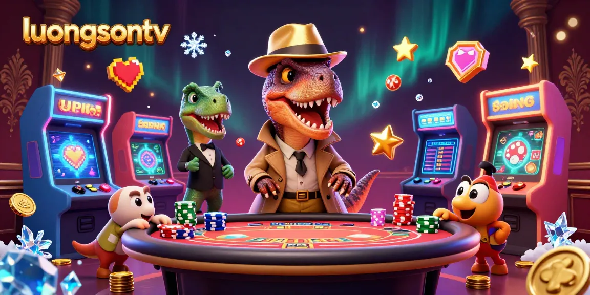 Experience thrilling gameplay with luongsontv as a velociraptor card counter at a blackjack table